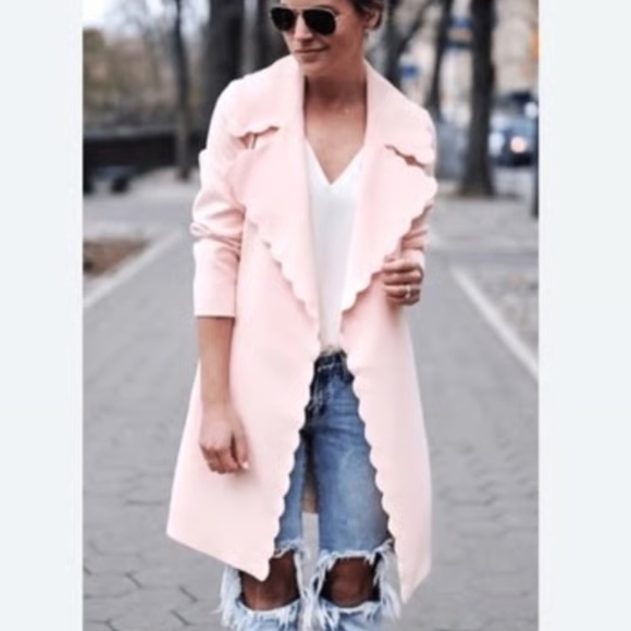 Club Monaco Scalloped Trench - Picture 1 of 8